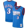 Allen Eye - catching Iverson Philadelphia 76ers 1999/2000 Hardwood Classics Swingman Jersey Royal