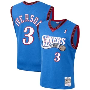 Allen Eye - catching Iverson Philadelphia 76ers 1999/2000 Hardwood Classics Swingman Jersey Royal