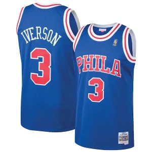 Allen Iverson Philadelphia 76ers 1996/97 Hardwood Classics Throwback Chic Swingman Jersey Royal