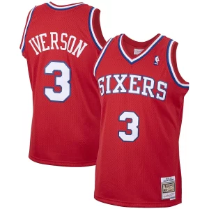 Allen Iverson Philadelphia 76ers Elegant 2001/02 Hardwood Classics Swingman Jersey Red