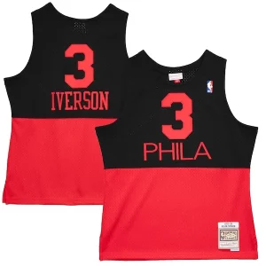 Allen Iverson Philadelphia 76ers 2003/04 Hardwood Stylish Classics Reload 2.0 Swingman Jersey Black