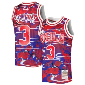 Allen Iverson Philadelphia 76ers Elegant 1996/97 Hardwood Classics Lunar New Year Swingman Jersey Red
