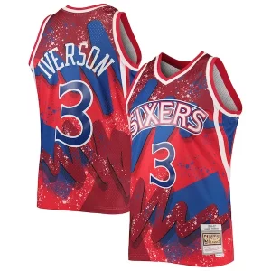 Allen Iverson Philadelphia Elegant 76ers Hardwood Classics 1996/97 Hyper Hoops Swingman Jersey Red