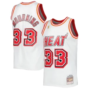 Alonzo Elegant Mourning Miami Heat Hardwood Classics Swingman Jersey White