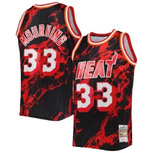 Alonzo Mourning Miami Heat 1996/97 Hardwood Classics Marble Swingman Jersey Trendy Black
