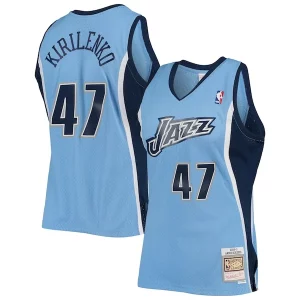 Andrei Kirilenko Utah Jazz Elegant 2009/10 Hardwood Classics Swingman Jersey Powder Blue