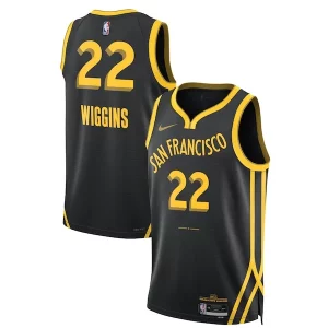 Andrew Wiggins Golden State Warriors Elegant Nike Unisex 2023/24 Swingman Jersey Black City Edition