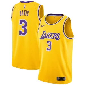 Anthony Davis Los Angeles Lakers Nike Chic 2019/20 Swingman Jersey Gold Icon Edition