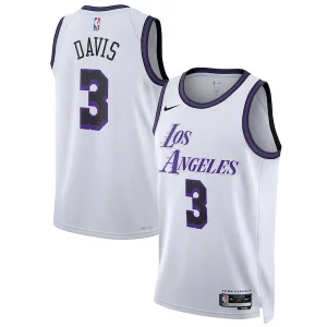 Anthony Davis Los Angeles Lakers Nike Unisex 2022/23 Swingman Jersey City Edition Elegant White