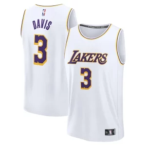 Anthony Davis Los Angeles Lakers Youth Fast Break Replica Player Jersey Association Trendy Edition White