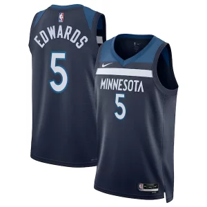 Anthony Edwards Elegant Minnesota Timberwolves Nike Unisex Swingman Replica Jersey Icon Edition Navy