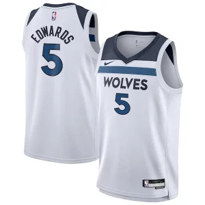 Anthony Edwards Gorgeous Minnesota Timberwolves Nike Youth Swingman Jersey Association Edition White