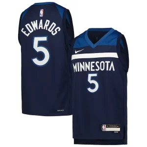 Anthony Edwards Minnesota Gorgeous Timberwolves Nike Youth Swingman Jersey Icon Edition Navy