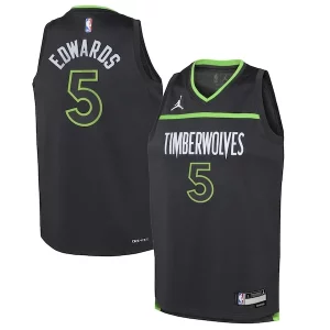 Anthony Edwards Minnesota Timberwolves Elegant Jordan Brand Youth Swingman Jersey Statement Edition Black