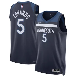 Anthony Edwards Minnesota Timberwolves Elegant Nike Unisex Swingman Jersey Icon Edition Navy