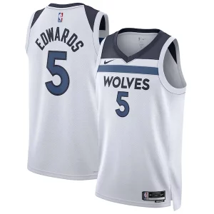 Anthony Edwards Minnesota Timberwolves Nike Unisex Swingman Jersey Association Edition White Eye - catching