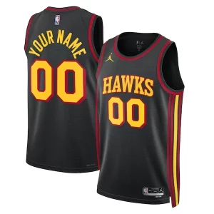 Atlanta Hawks Jordan Brand Unisex Chic 2022/23 Swingman Custom Jersey Statement Edition Black