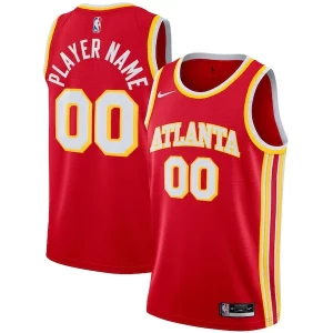 Atlanta Hawks Chic Nike 2020/21 Swingman Custom Jersey Icon Edition Red