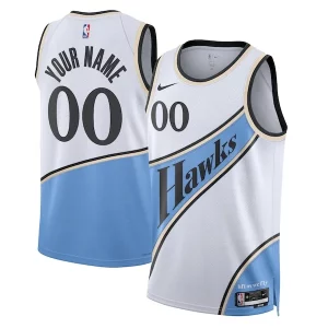 Atlanta Hawks Nike Unisex 2024/25 Custom Swingman Jersey Unique City Edition White