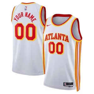 Atlanta Hawks Nike Unisex Swingman Custom Jersey Stylish White Association Edition