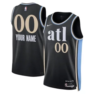 Atlanta Hawks Nike Unisex Unique 2023/24 Custom Swingman Jersey Black City Edition