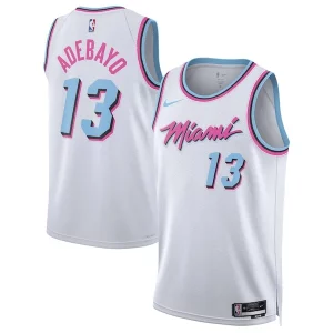 Bam Adebayo Miami Heat Nike Unisex 2024/25 Swingman Player Jersey City Edition Eye - catching White