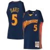 Baron Davis Golden State Warriors Eye - catching 2006/07 Hardwood Classics Swingman Jersey Navy