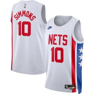 Ben Gorgeous Simmons Brooklyn Nets Nike Swingman Jersey Classic Edition White