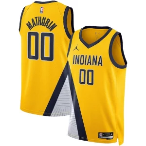 Bennedict Mathurin Indiana Pacers Jordan Brand Unisex Swingman Jersey Statement Edition Elegant Gold