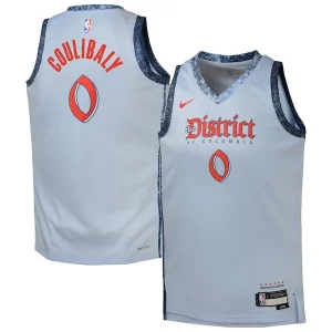 Bilal Coulibaly Washington Wizards Chic Nike Youth 2024/25 Swingman Player Jersey City Edition Light Blue