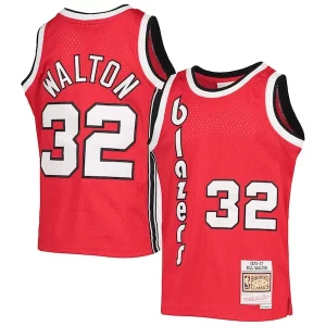 Bill Gorgeous Walton Portland Trail Blazers Youth 1976/77 Hardwood Classics Swingman Jersey Black