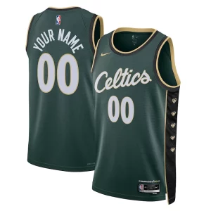 Boston Celtics Nike Unisex 2022/23 Swingman Custom Jersey City Edition Kelly Elegant Green