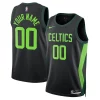 Boston Celtics Nike Unisex Trendy 2024/25 Custom Swingman Jersey City Edition Black