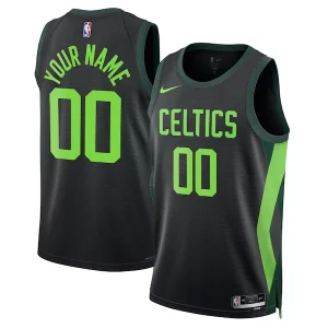 Boston Celtics Nike Unisex Trendy 2024/25 Custom Swingman Jersey City Edition Black