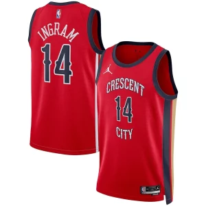 Brandon Ingram New Orleans Pelicans Premium Jordan Brand Unisex Swingman Jersey Statement Edition Red