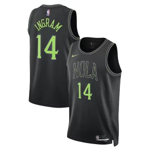 Brandon Ingram New Orleans Pelicans Nike Unisex 2023/24 Swingman Jersey Black Fabulous City Edition