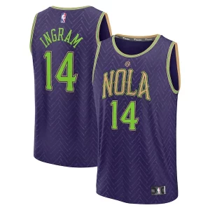 Brandon Ingram New Orleans Pelicans Stylish 2024/25 Fast Break Player Jersey City Edition Purple