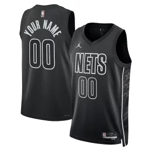 Brooklyn Nets Jordan Brand Trendy Unisex 2022/23 Swingman Custom Jersey Statement Edition Black