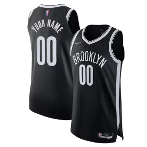 Brooklyn Nets Nike 2021/22 Diamond Authentic Custom Chic Jersey Icon Edition Black