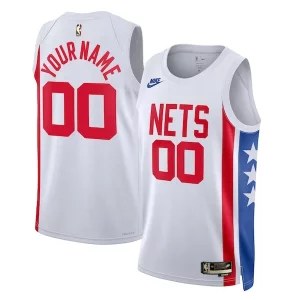Brooklyn Nets Nike Unisex 2022/23 Custom Swingman Jersey Fabulous Classic Edition White