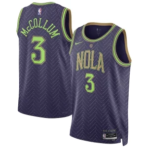 CJ McCollum New Orleans Pelicans Nike Unisex 2024/25 Swingman Player Jersey City Chic Edition Purple