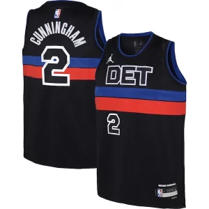 Cade Cunningham Detroit Pistons Jordan Brand Youth Premium Swingman Jersey Statement Edition Black