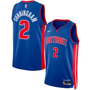 Cade Cunningham Detroit Pistons Nike Unisex Trendy Swingman Jersey Icon Edition Blue/White