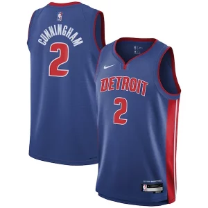 Cade Cunningham Detroit Pistons Nike Youth Swingman Jersey Icon Stylish Edition Blue