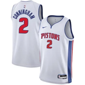 Cade Cunningham Detroit Pistons Nike Youth Swingman Jersey Premium Association Edition White
