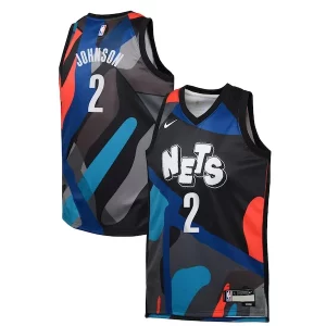 Cameron Johnson Brooklyn Nets Nike Youth Swingman Replica Jersey City Edition Black Premium