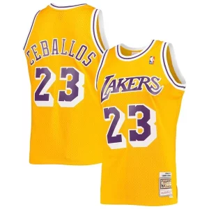 Cedric Ceballos Los Angeles Lakers 1994/95 Trendy Hardwood Classics Swingman Jersey Gold