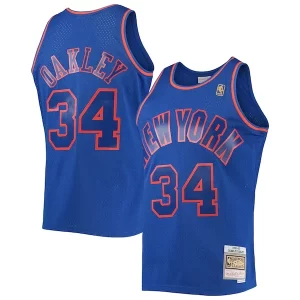 Charles Oakley Gorgeous New York Knicks 1996/97 Hardwood Classics Swingman Jersey Blue