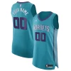 Charlotte Hornets Jordan Brand Gorgeous Authentic Custom Jersey Teal Icon Edition