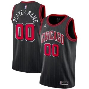 Chicago Bulls Jordan Brand Swingman Custom Jersey Gorgeous Statement Edition Black